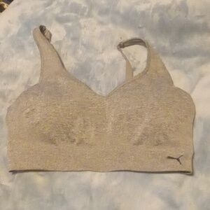 puma extra large gray sports bra